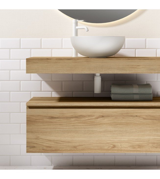 Mueble de baño suspendido ROBIN con bancada y mueble Mueble de baño suspendido ROBIN con bancada y mueble