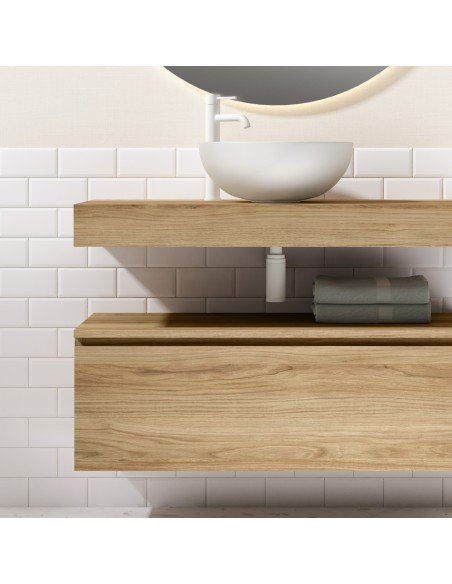 Mueble de baño suspendido ROBIN con bancada y mueble