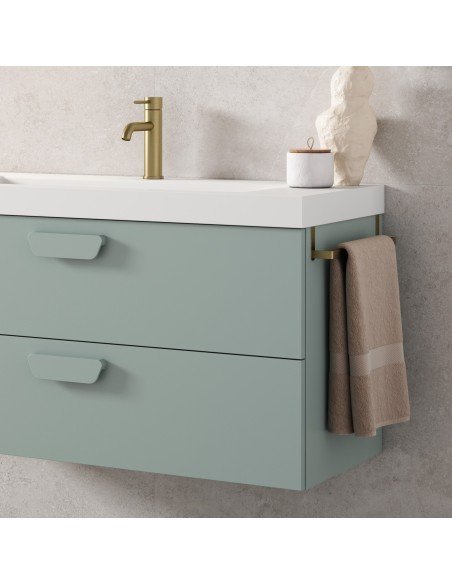 Mueble de baño suspendido HOLIKA con encimera suri