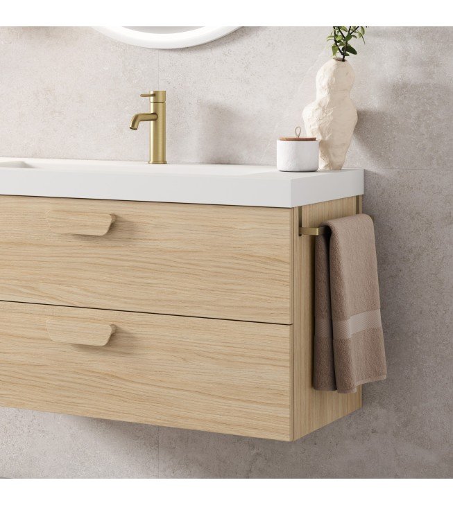 Mueble de baño suspendido HOLIKA con encimera suri Mueble de baño suspendido HOLIKA con encimera suri