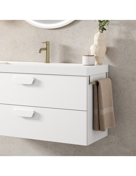 Mueble de baño suspendido HOLIKA con encimera suri