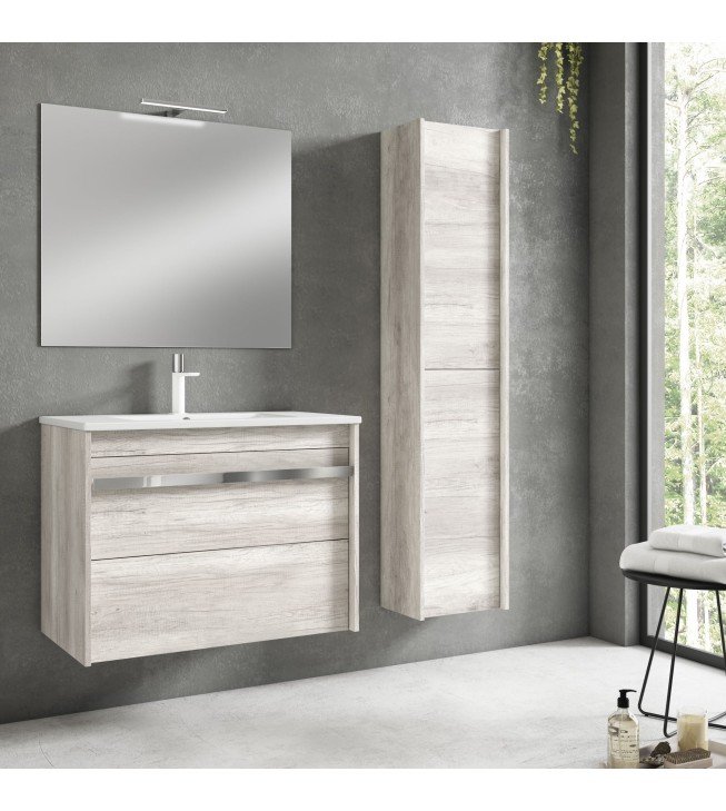 Mueble de baño suspendido ANAIS con encimera cerámica Moma Mueble de baño suspendido ANAIS con encimera cerámica Moma