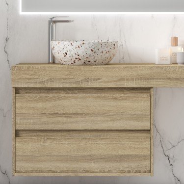 Mueble de baño suspendido COVELA con mueble Africa 2