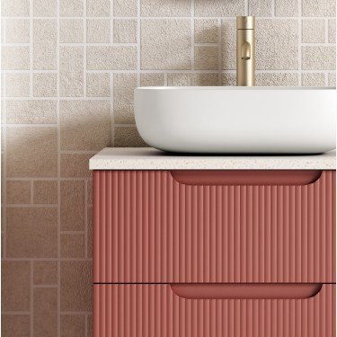 Mueble de baño suspendido DELEITE con encimera terrazo 2