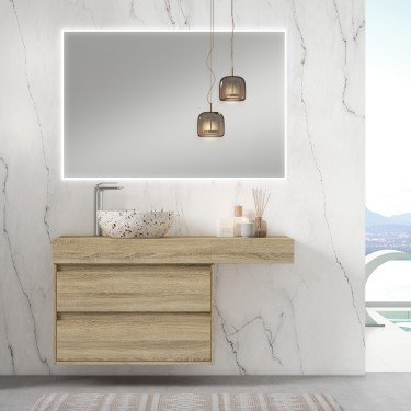 Mueble de baño suspendido COVELA con mueble Africa
