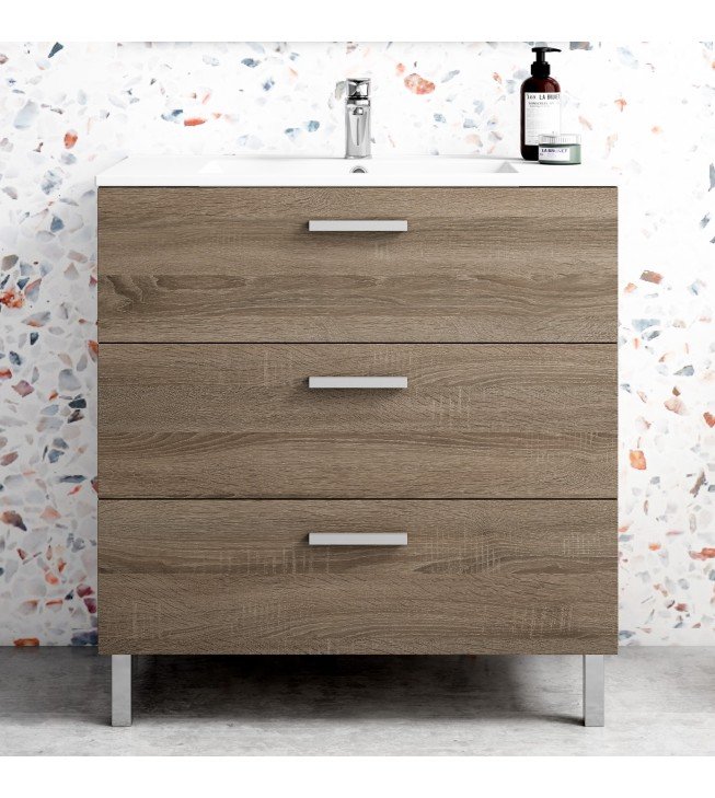 Mueble de baño al suelo GARDENIA con encimera cerámica Mueble de baño al suelo GARDENIA con encimera cerámica